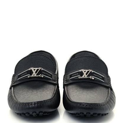Louis Vuitton Taiga Mens Hockenheim Moccasin Loafers 9 Ardoise 2 of 11