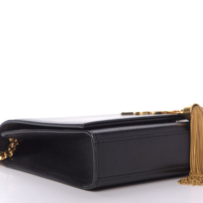 Saint Laurent Smooth Calfskin Medium Classic Monogram Kate Tassel Satchel Black 6 of 8