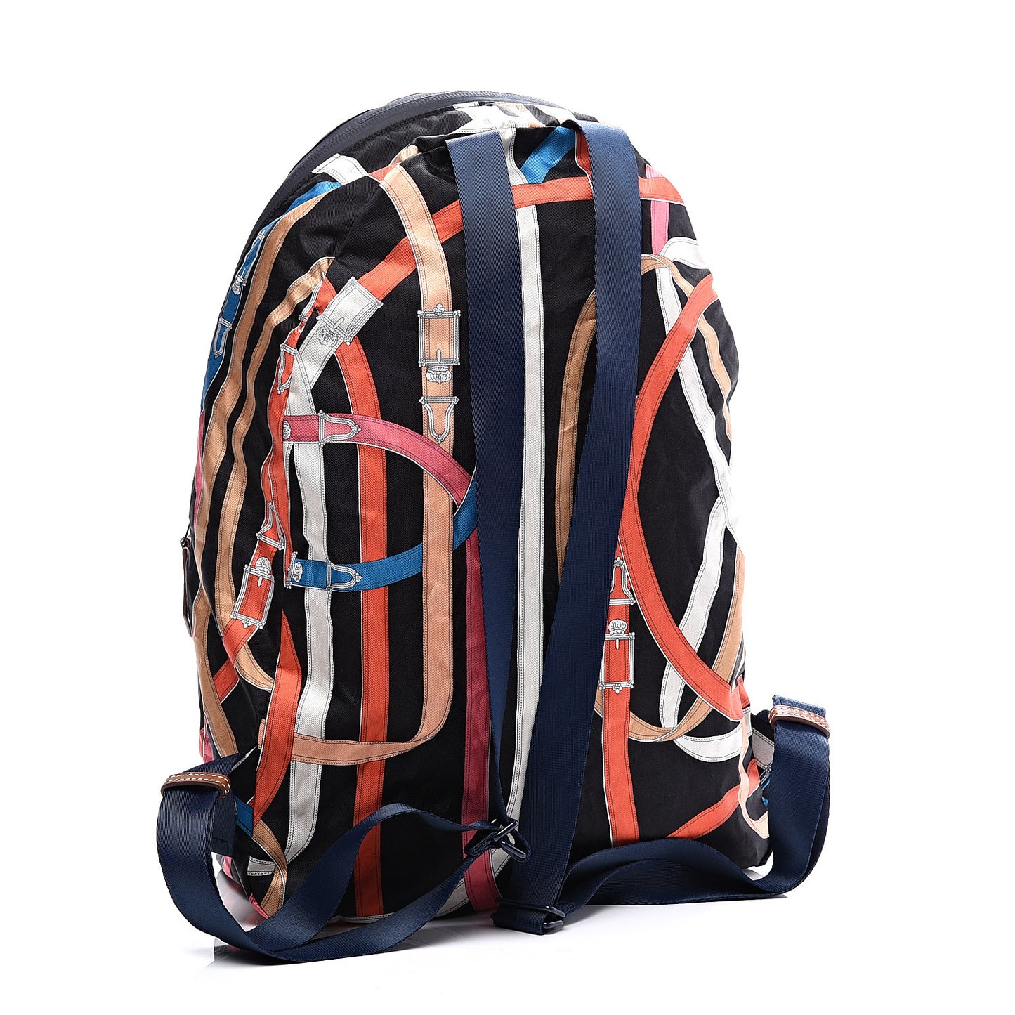 Silk Barenia Cavalcadour Airsilk Backpack Black Bleu Marine Fauve