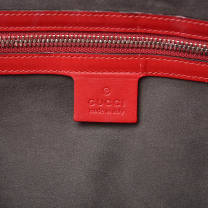 Gucci Guccissima Signature Large Duffle Hibiscus Red 7 of 22