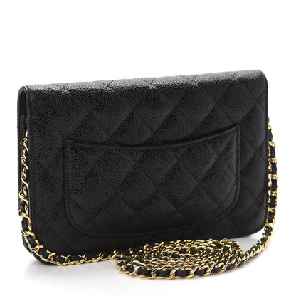 Chanel Caviar Quilted Wallet On Chain WOC Black 3 of 11