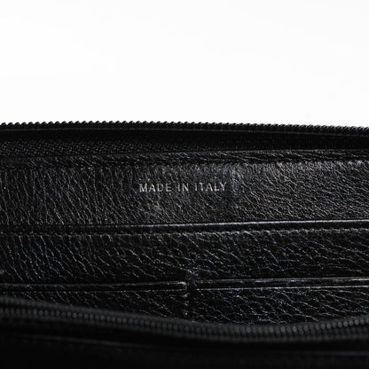 Chanel Calfskin Quilted Boy Zip Around Wallet Black 6 of 8