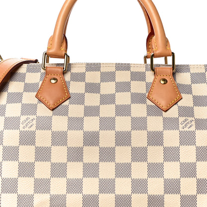 Louis Vuitton Damier Azur Speedy Bandouliere 30 6 of 10