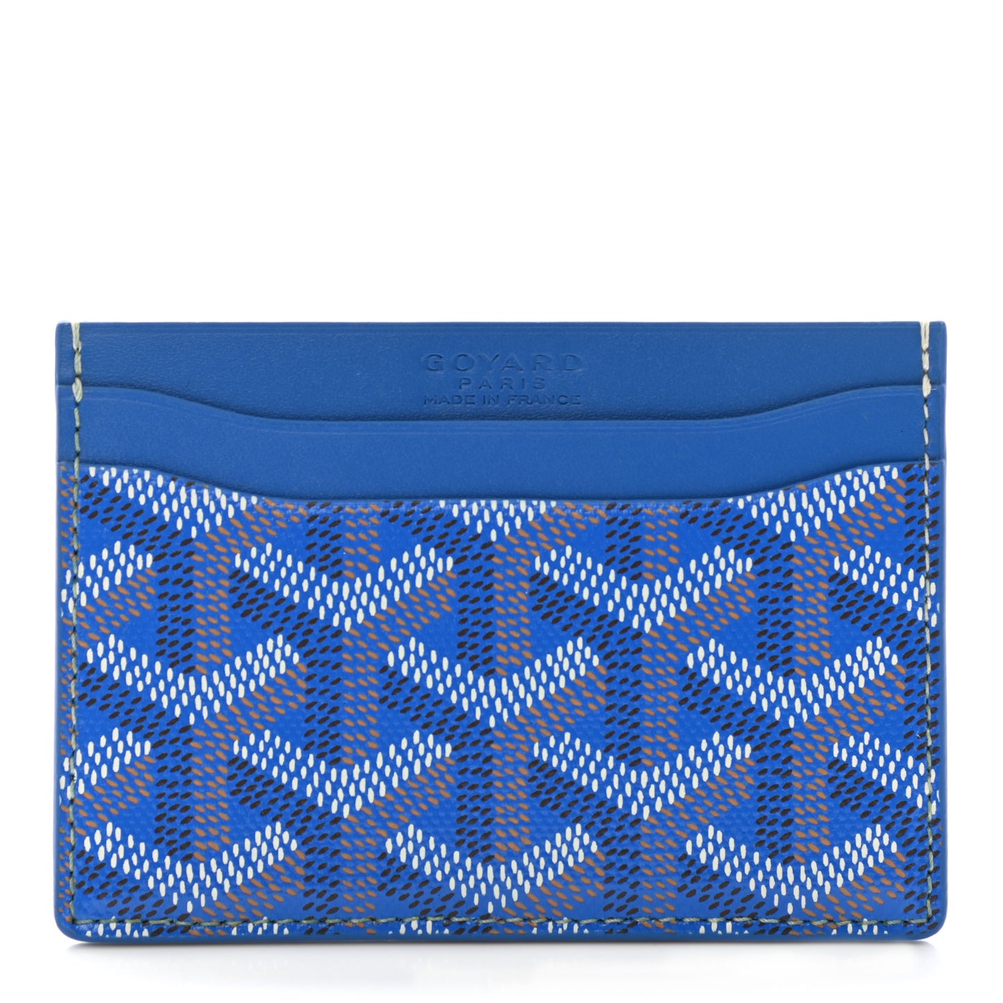 Goyardine Saint Sulpice Card Holder Sky Blue