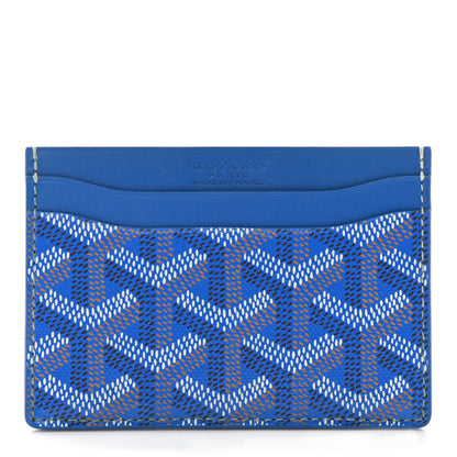 Goyard Goyardine Saint Sulpice Card Holder Sky Blue 1 of 9