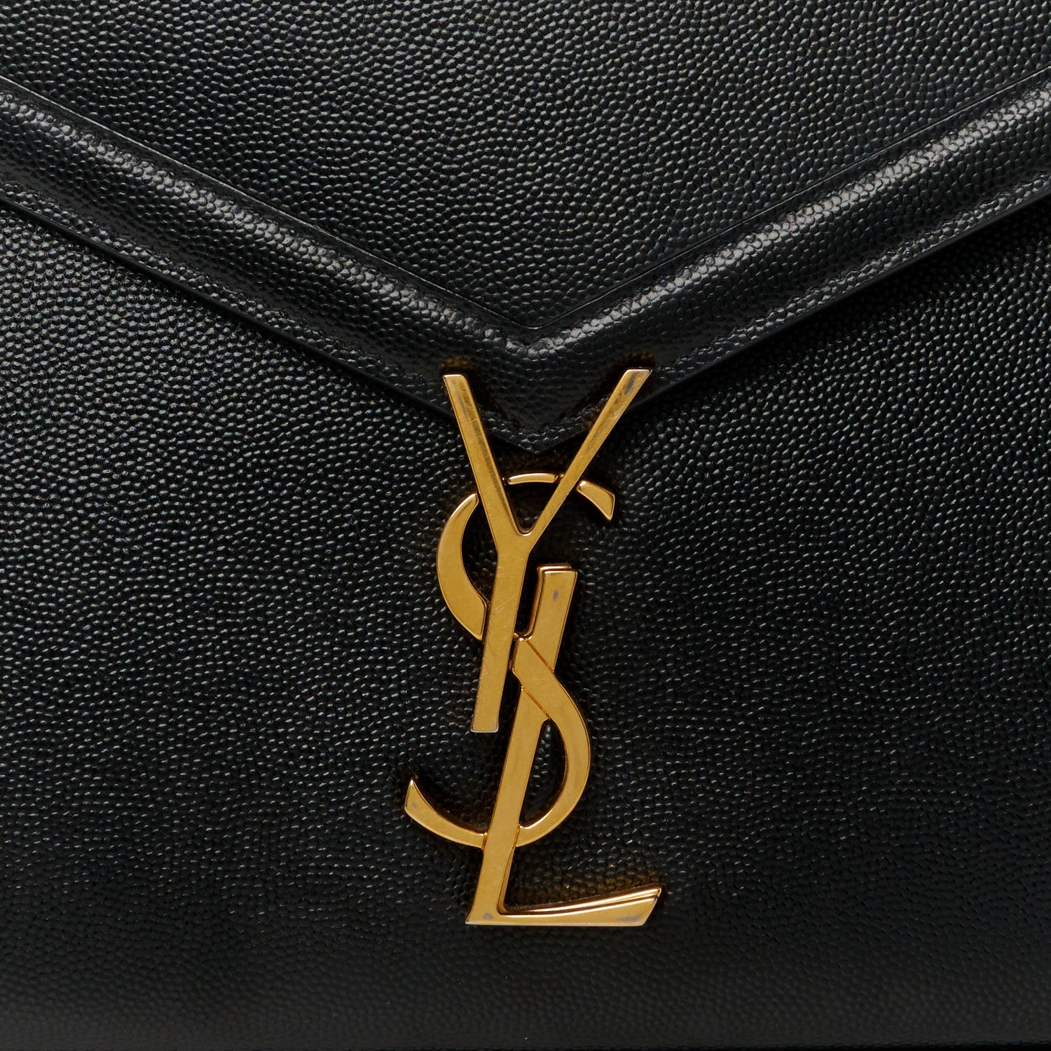 Saint Laurent Grain de Poudre Medium Classic Monogram Cassandra Top Handle Black Rouge Legion 9 of 12