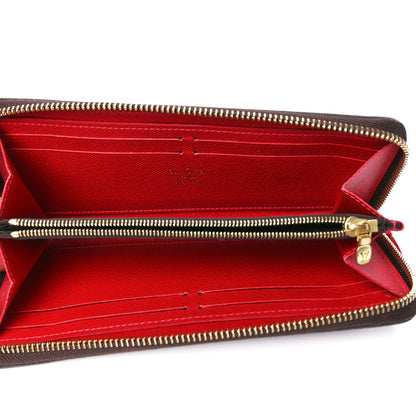 Louis Vuitton Damier Ebene Clemence Wallet Cherry 5 of 12