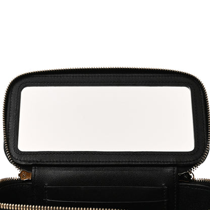 Chanel Lambskin Quilted Small Pillow Crush Vanity Case With Chain Black 6 of 13