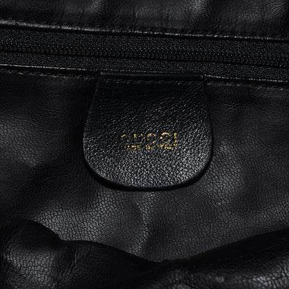 Gucci Leather Large Bamboo Handle Hobo Black 6 of 7