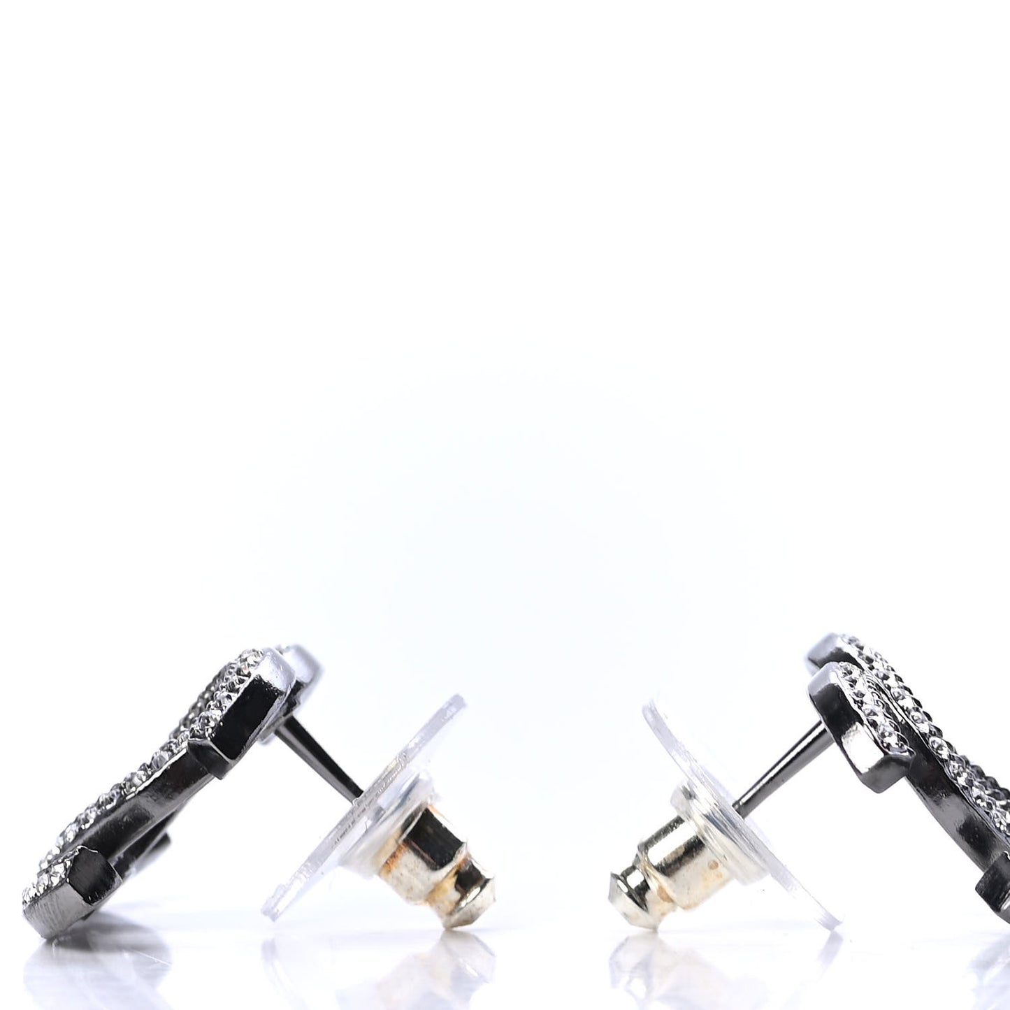Ruthenium Crystal CC Earrings