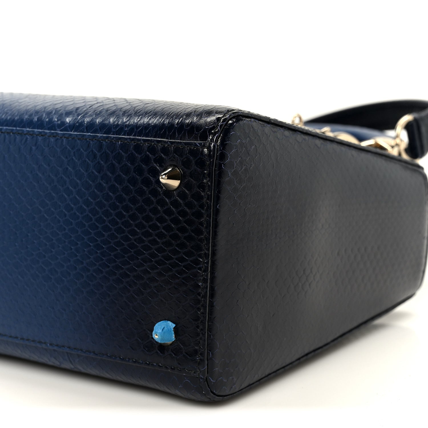 Christian Dior Snakeskin Medium Lady Dior Blue 1868180 – FASHIONPHILE
