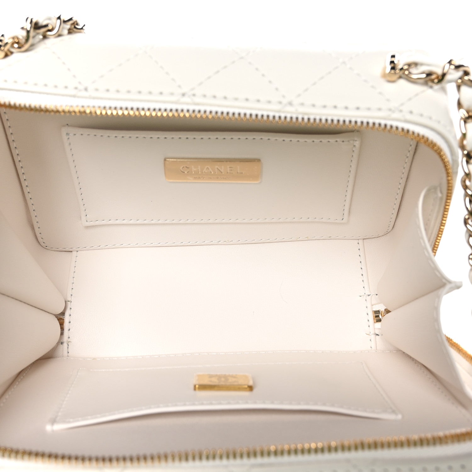 Chanel Lambskin Quilted Coco Click Bag White 6 of 12