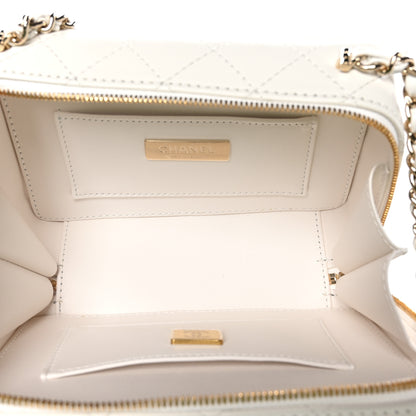 Chanel Lambskin Quilted Coco Click Bag White 6 of 12