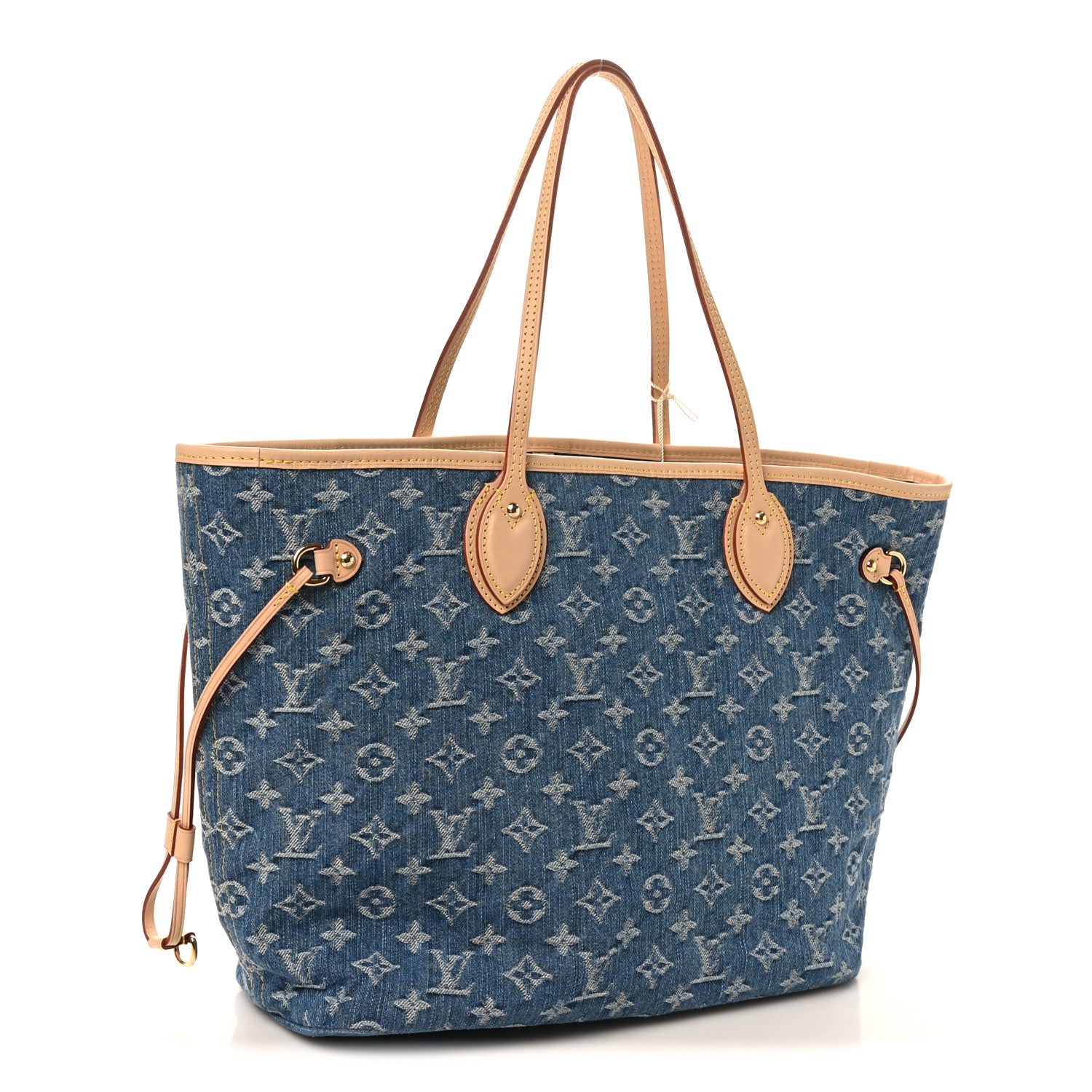 LOUIS VUITTONネイビー デニム風カバーオール Louis Vuitton Monogram Denim Neo Neverfull MM Blue 1838423