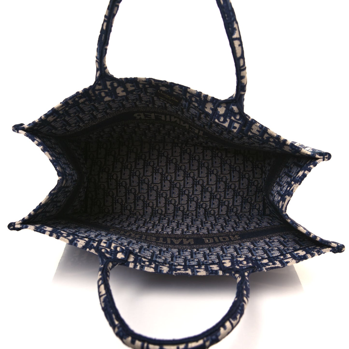 Oblique Book Tote Blue Multicolor