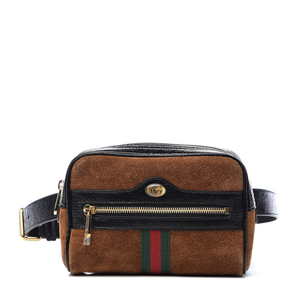 Gucci Suede Small Ophidia Belt Bag 85 34 Brown 1 of 10