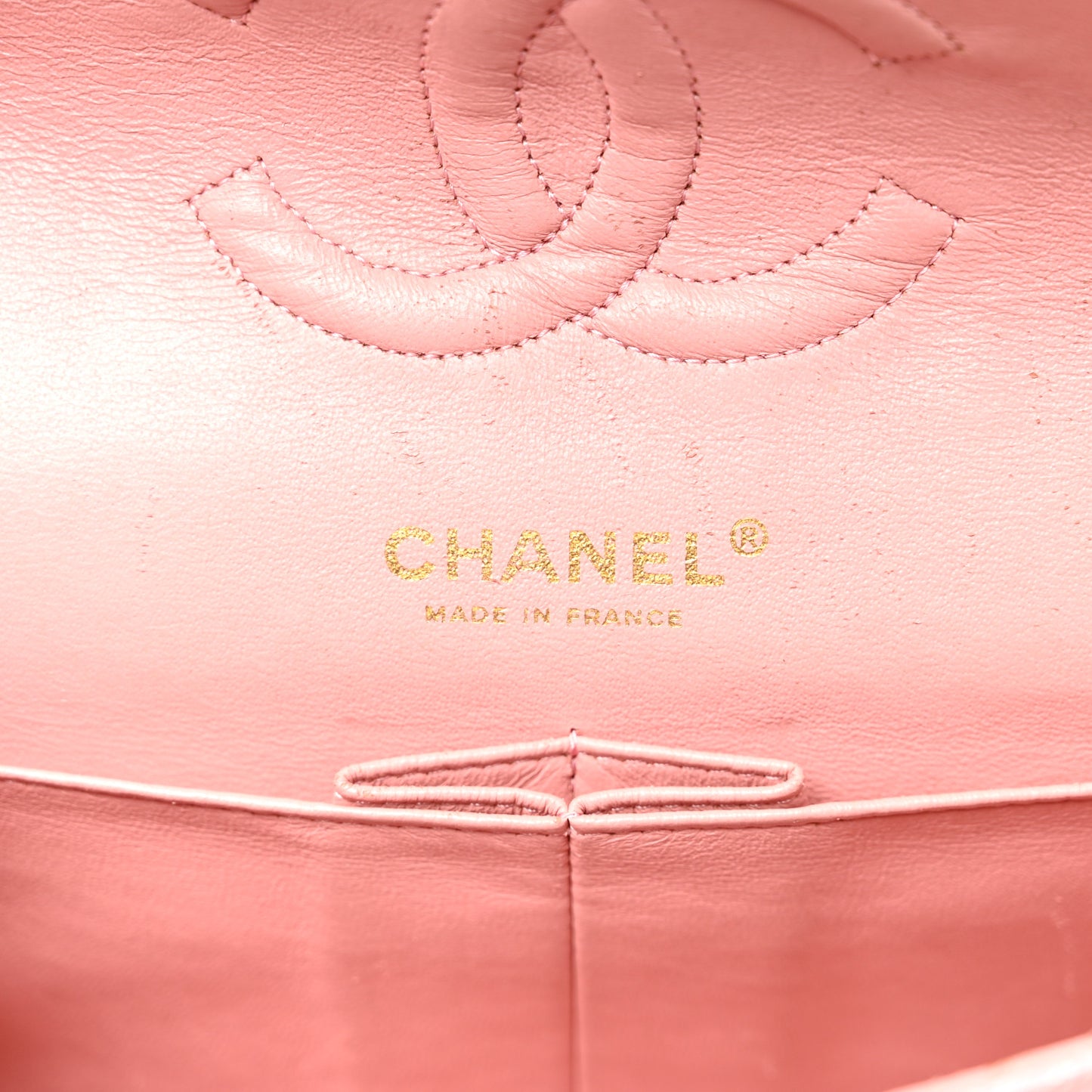 Caviar Quilted Medium Double Flap Light Pink