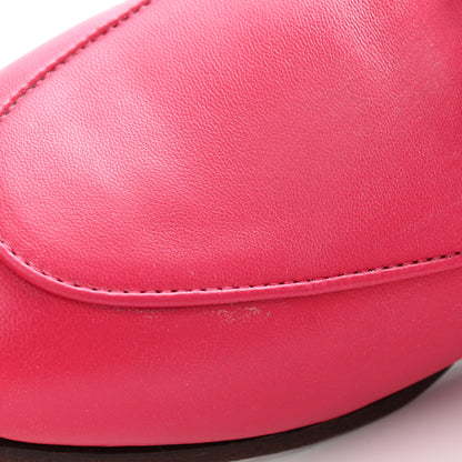 Gucci Lambskin Womens Brixton Horsebit Loafers 35.5 Hot Pink 6 of 13