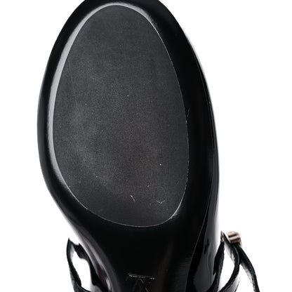 Louis Vuitton Patent Uniformes Silhouette 40mm Pumps 35 Black 7 of 11