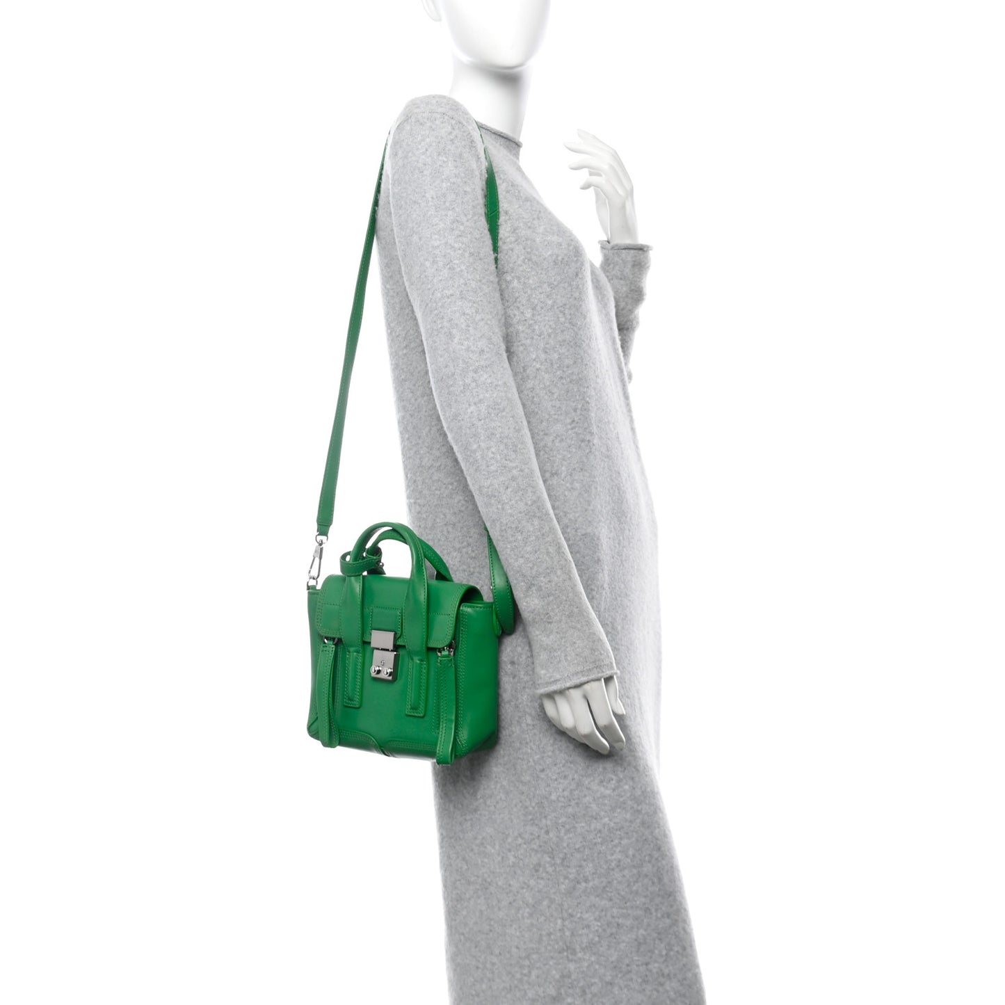 Calfskin Mini Pashli Satchel Green