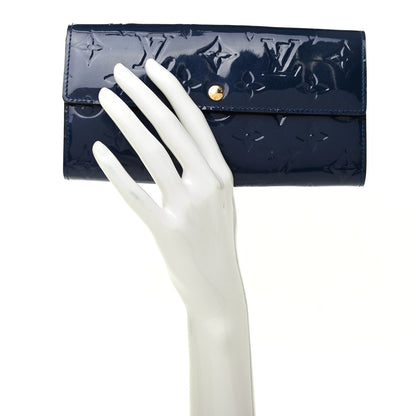 Louis Vuitton Vernis Sarah Wallet Grand Blue 2 of 8