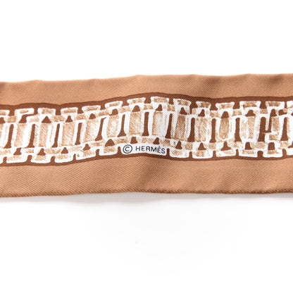 Hermes Silk Le Tresor De Medor Twilly Beige Gris Cacao 4 of 4