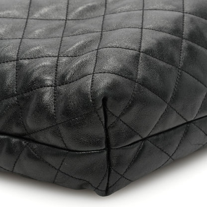 Saint Laurent Lambskin Quilted Maxi Icare Shopping Tote Black 9 of 10