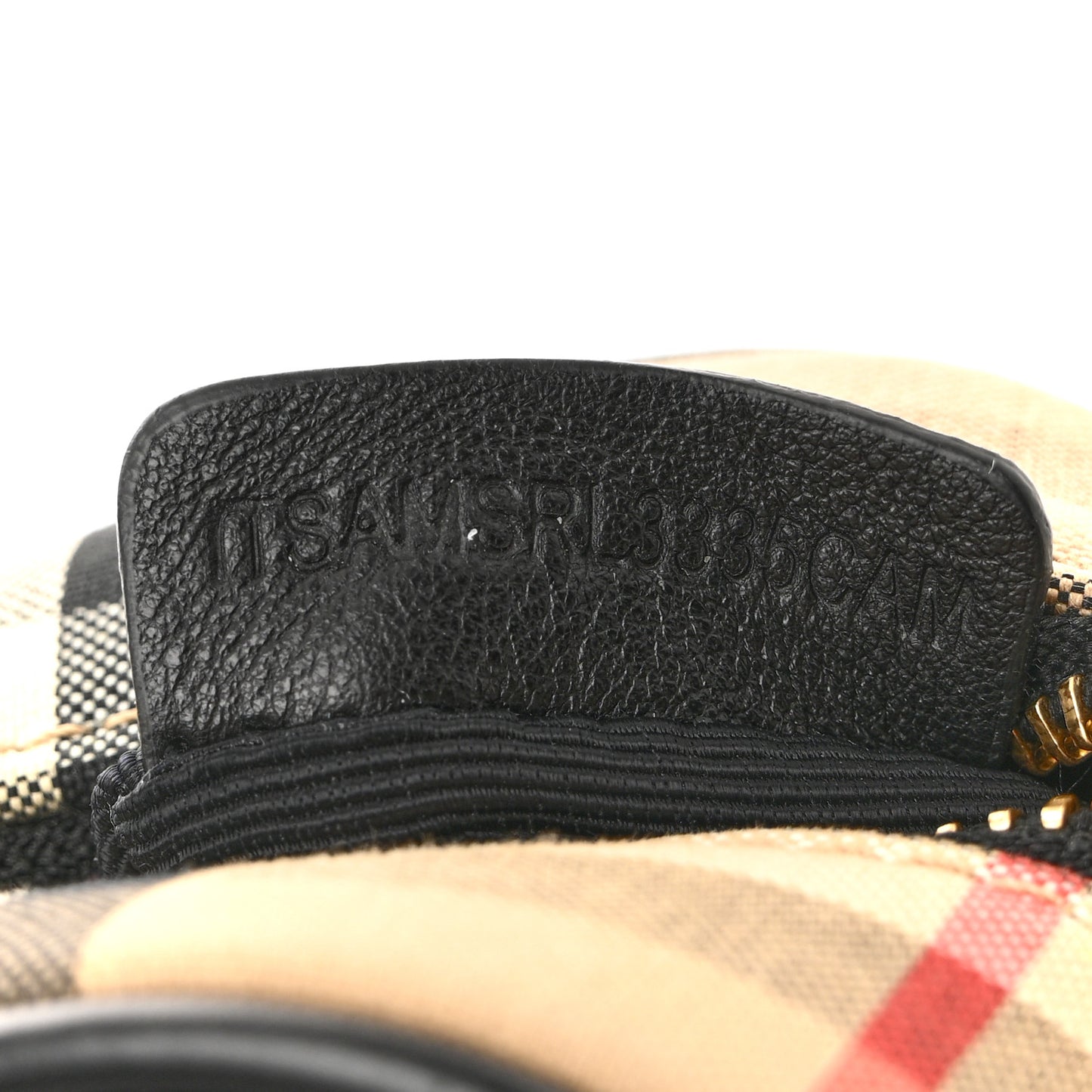 Calfskin Vintage Check Half Cube Crossbody Bag Black