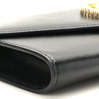 Gucci Textured Calfskin Torchon GG Broadway Envelope Clutch Black 9 of 10