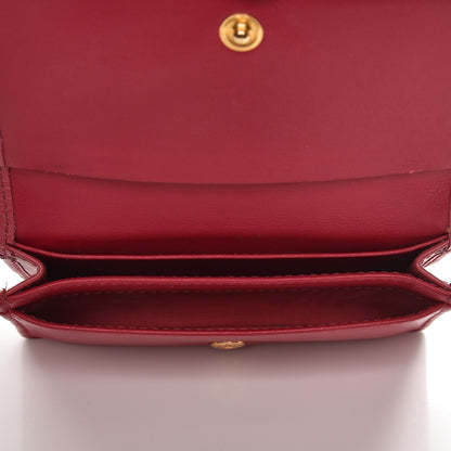 Prada Vitello Move Business Card Holder Peonia 5 of 8