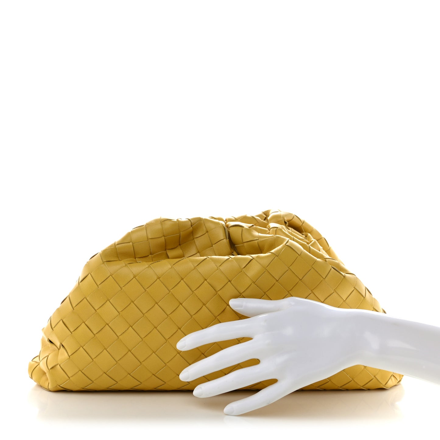 Nappa Maxi Intrecciato The Pouch Oversized Clutch Buttercup