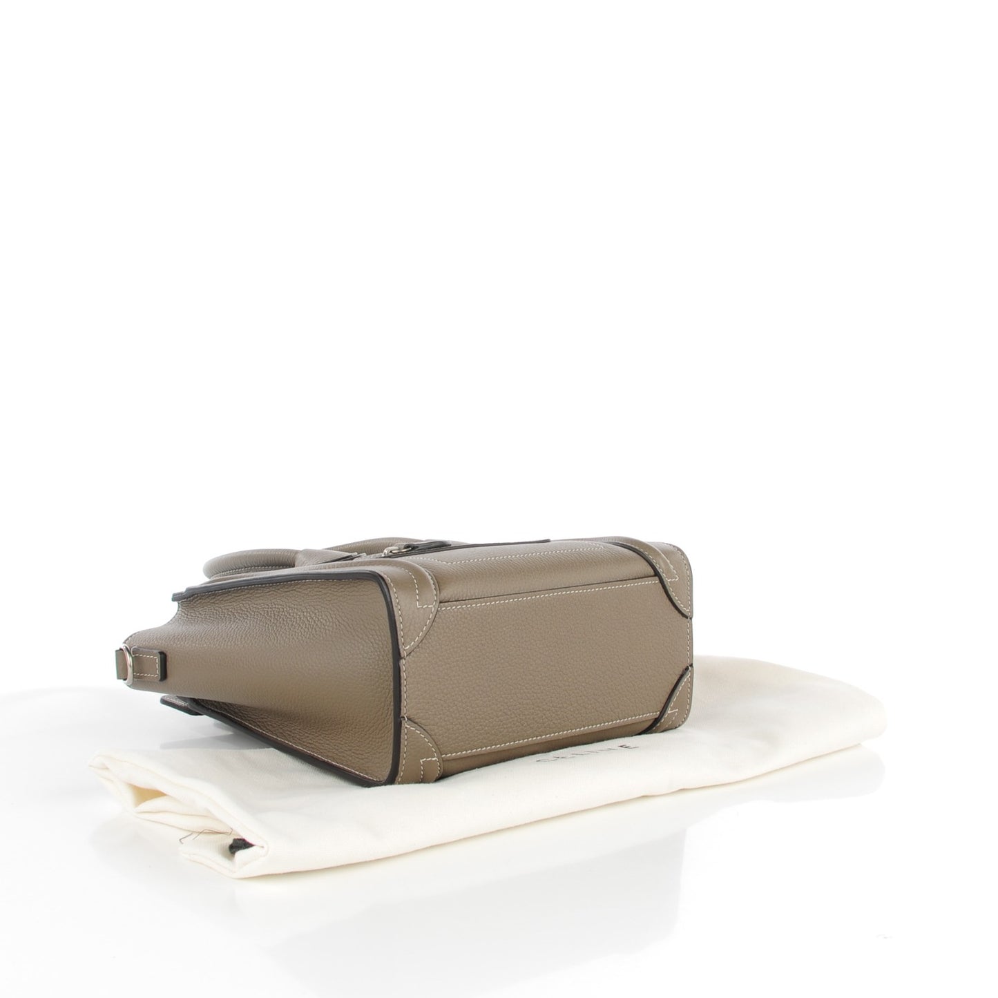 Drummed Calfskin Nano Luggage Souris