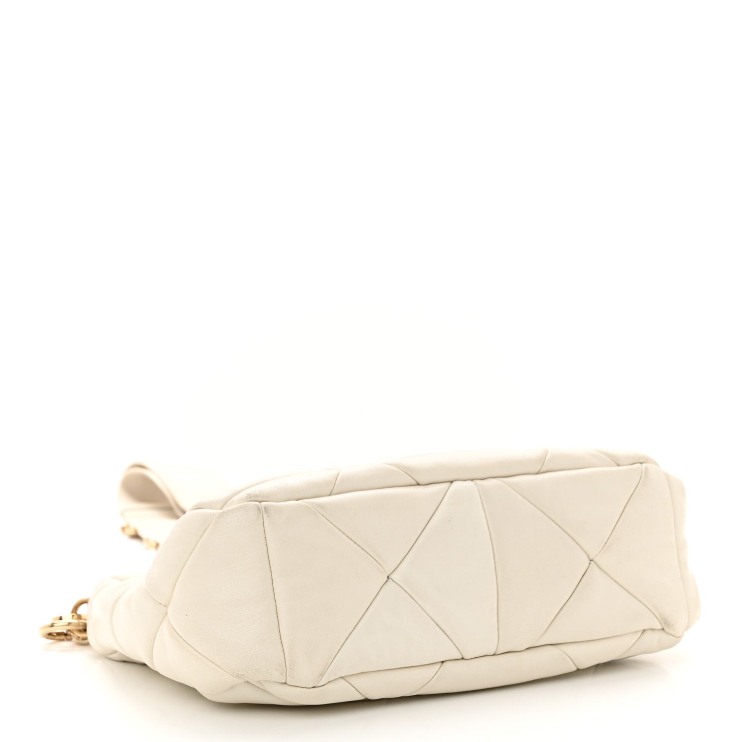 Nappa Re-Nylon Triangle Quilted Patchwork System Shoulder Bag Ninfea