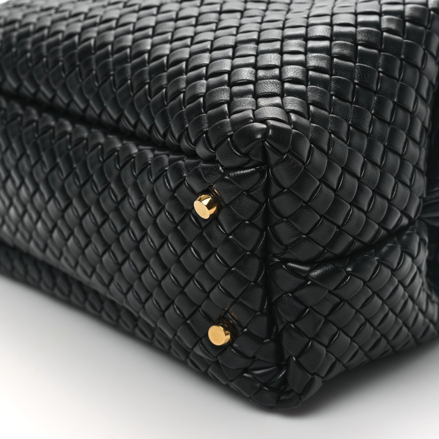 Nappa Intrecciato Medium Bauletto Black