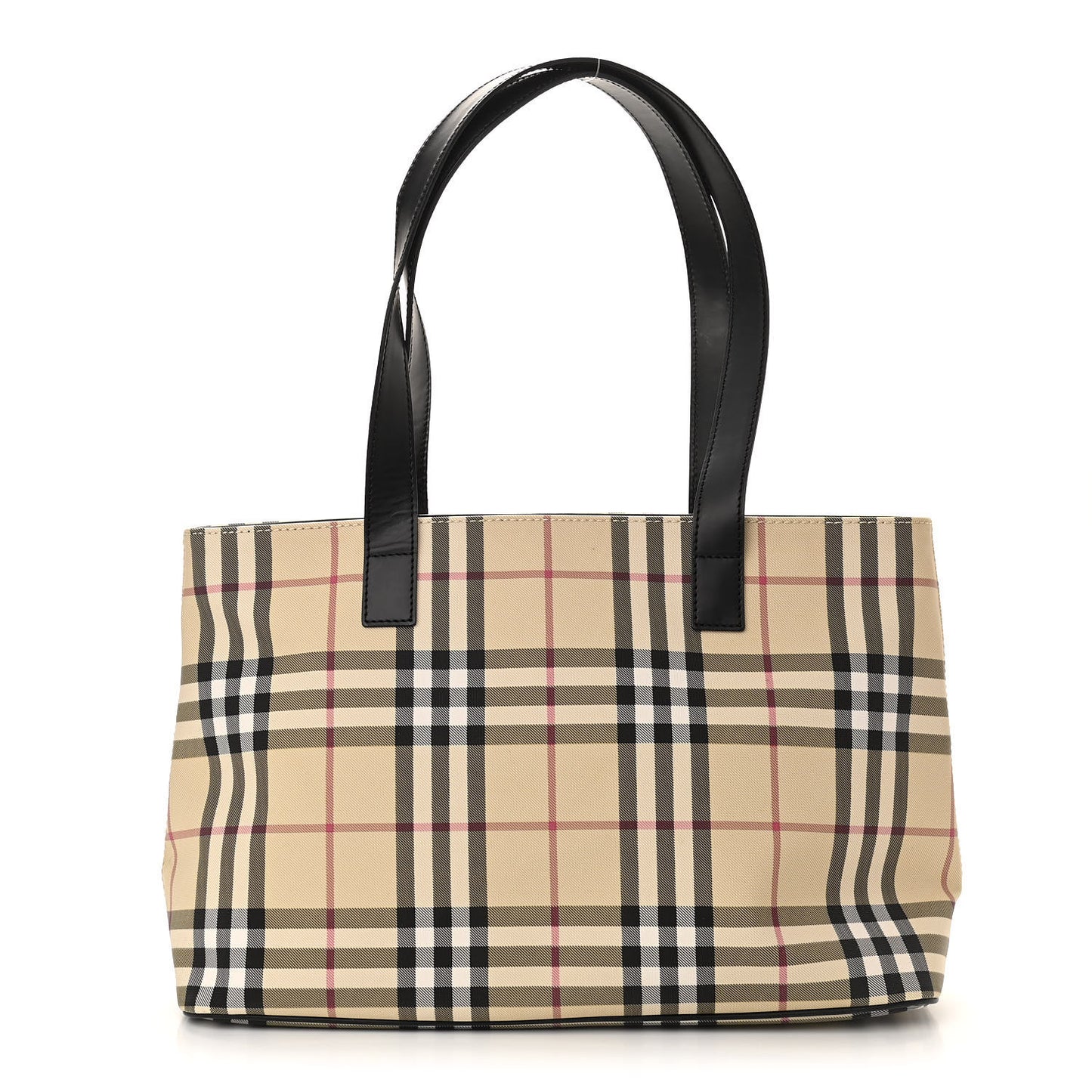 House Check Tote Black
