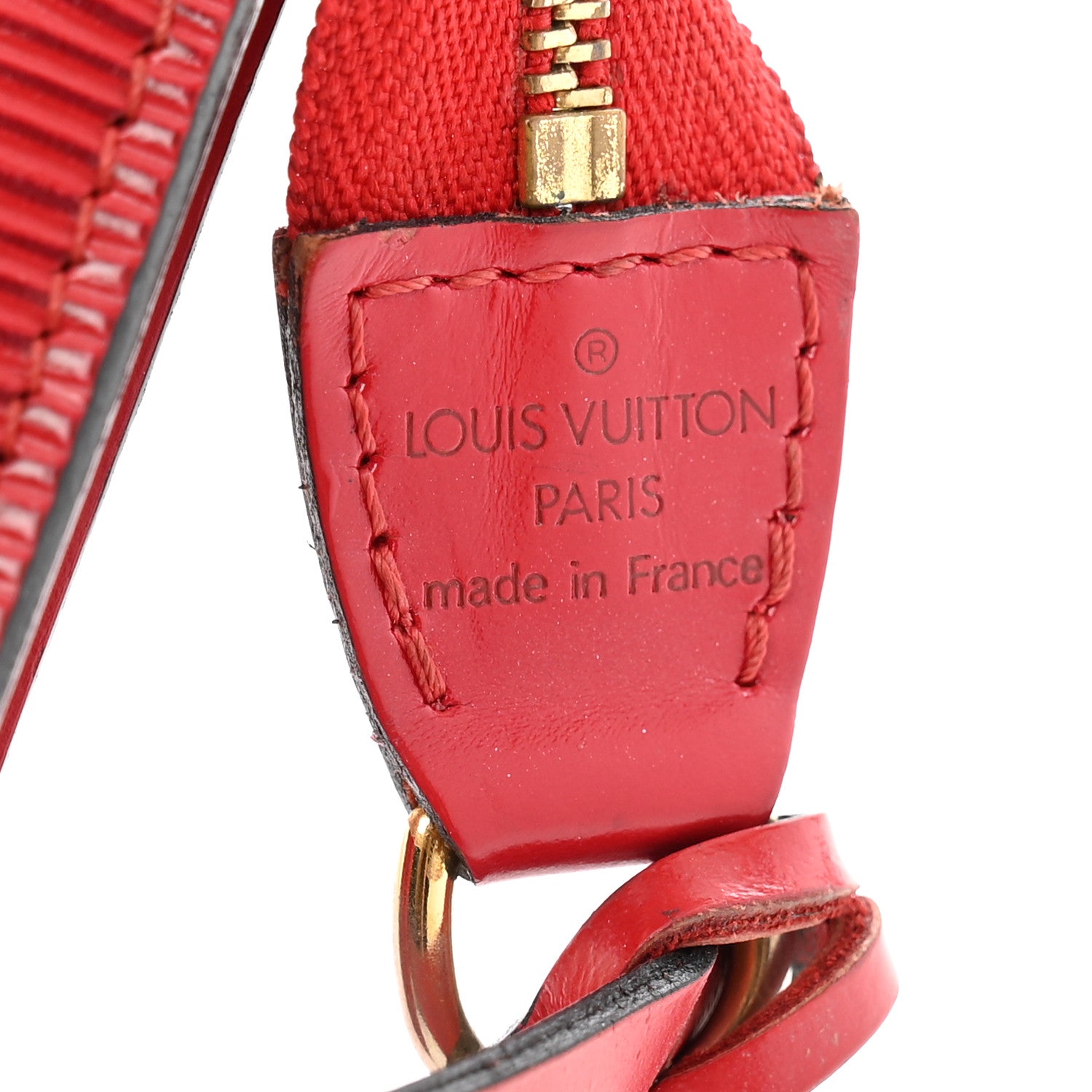 Louis Vuitton Epi Pochette Accessories 24 Castillan Red 6 of 13