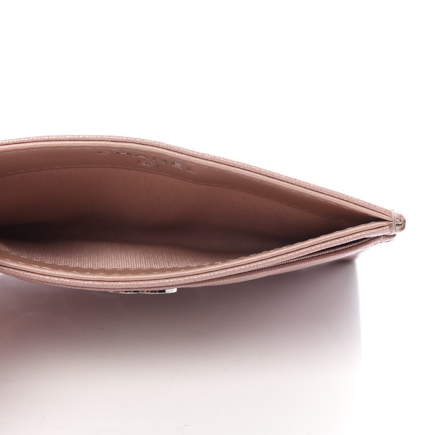 Chanel Goatskin Camellia Embossed Card Holder Light Pink 5 of 8