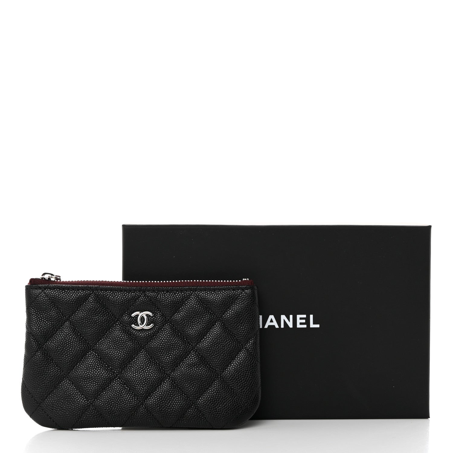 Chanel Caviar Quilted Small Cosmetic Case Black 8 of 8