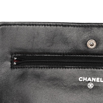 Chanel Lambskin Quilted Wallet On Chain WOC Black 14 of 15
