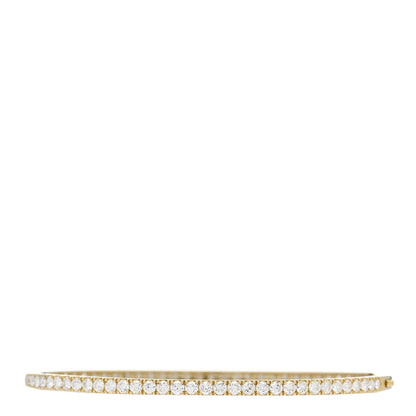 Parker & West by FASHIONPHILE 18K Yellow Gold Diamond 3.00ctw Pave Bangle Bracelet M 3 of 7