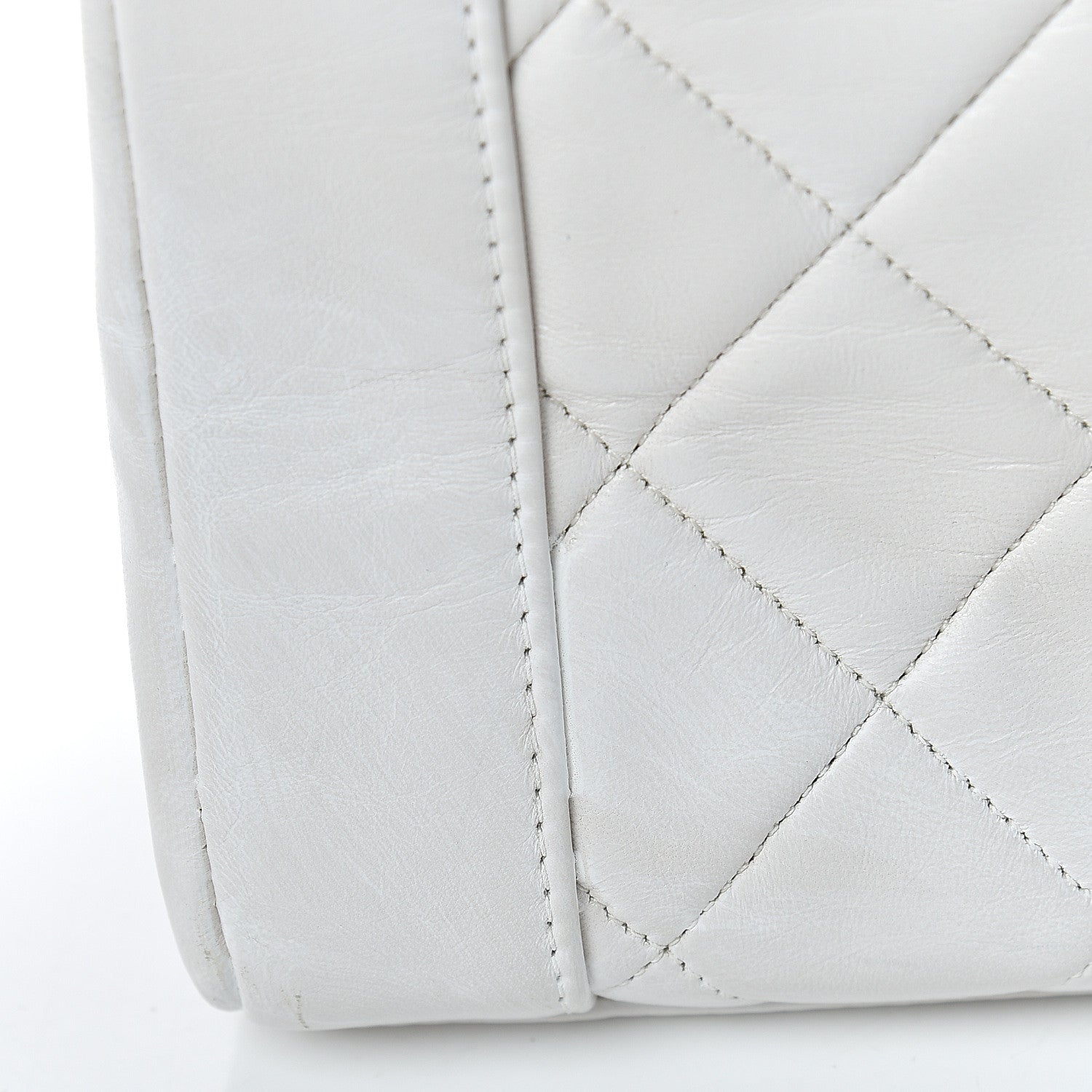 Chanel Lambskin Quilted Medium Single Flap White 15 of 18