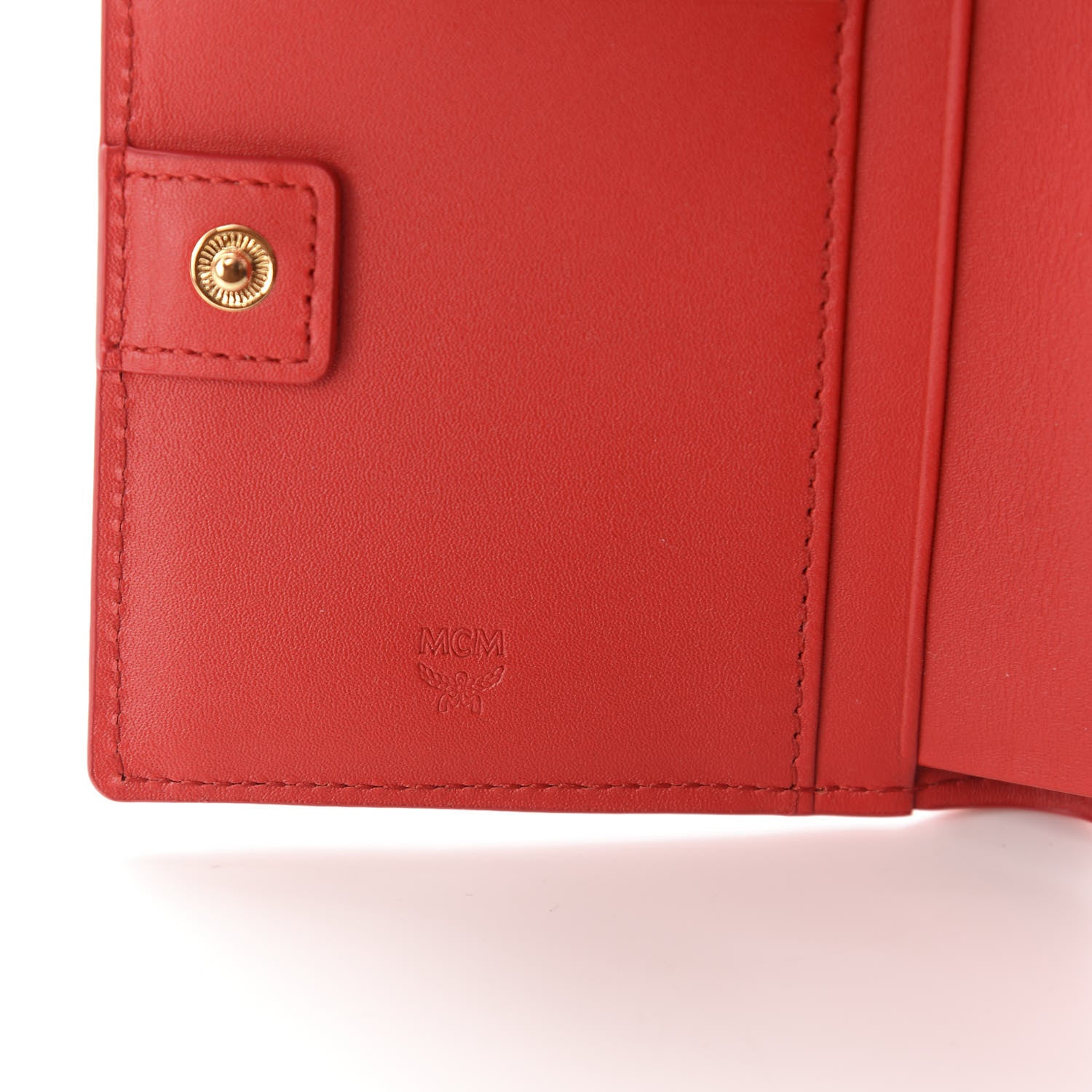 MCM Skyoptic Visetos ID Wallet Spectrum Diamond Cognac 6 of 7