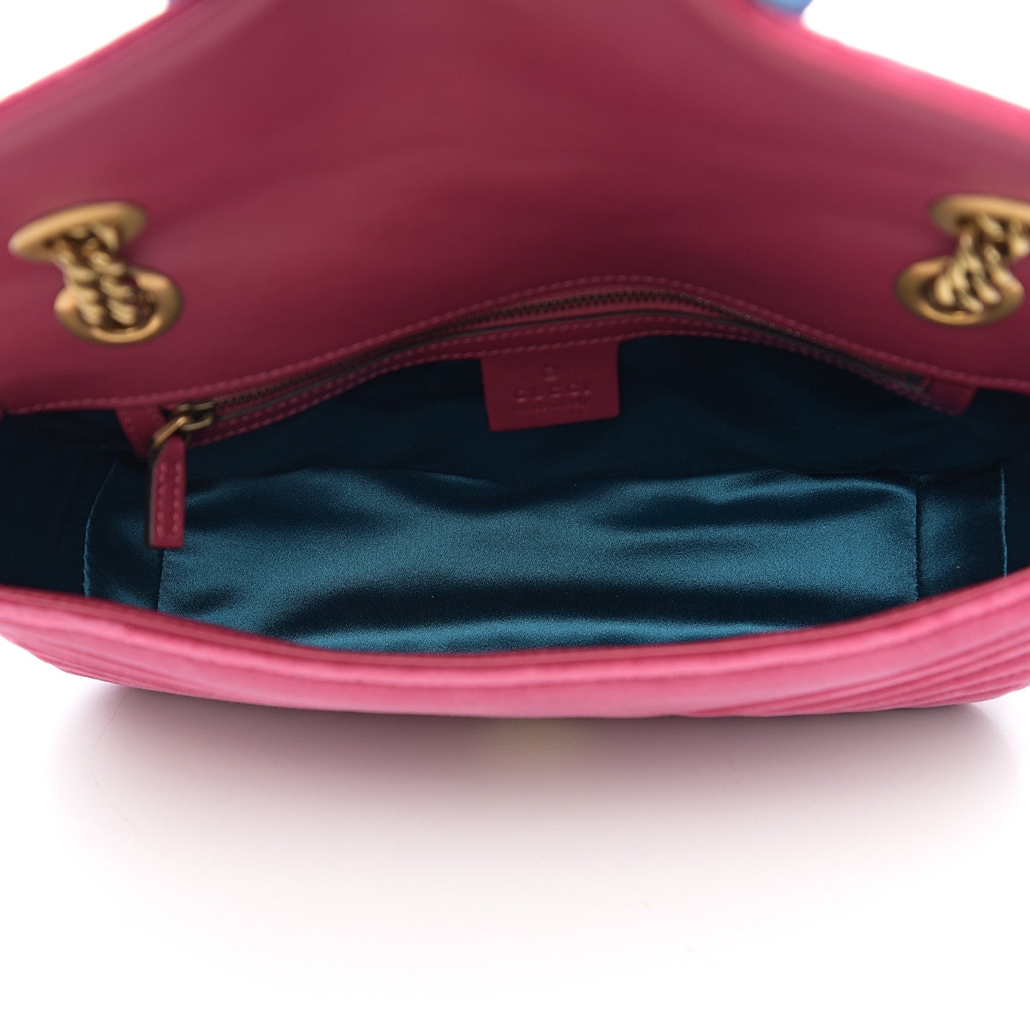 Gucci Velvet Matelasse Small GG Marmont Shoulder Bag Light Raspberry Rose 4 of 10
