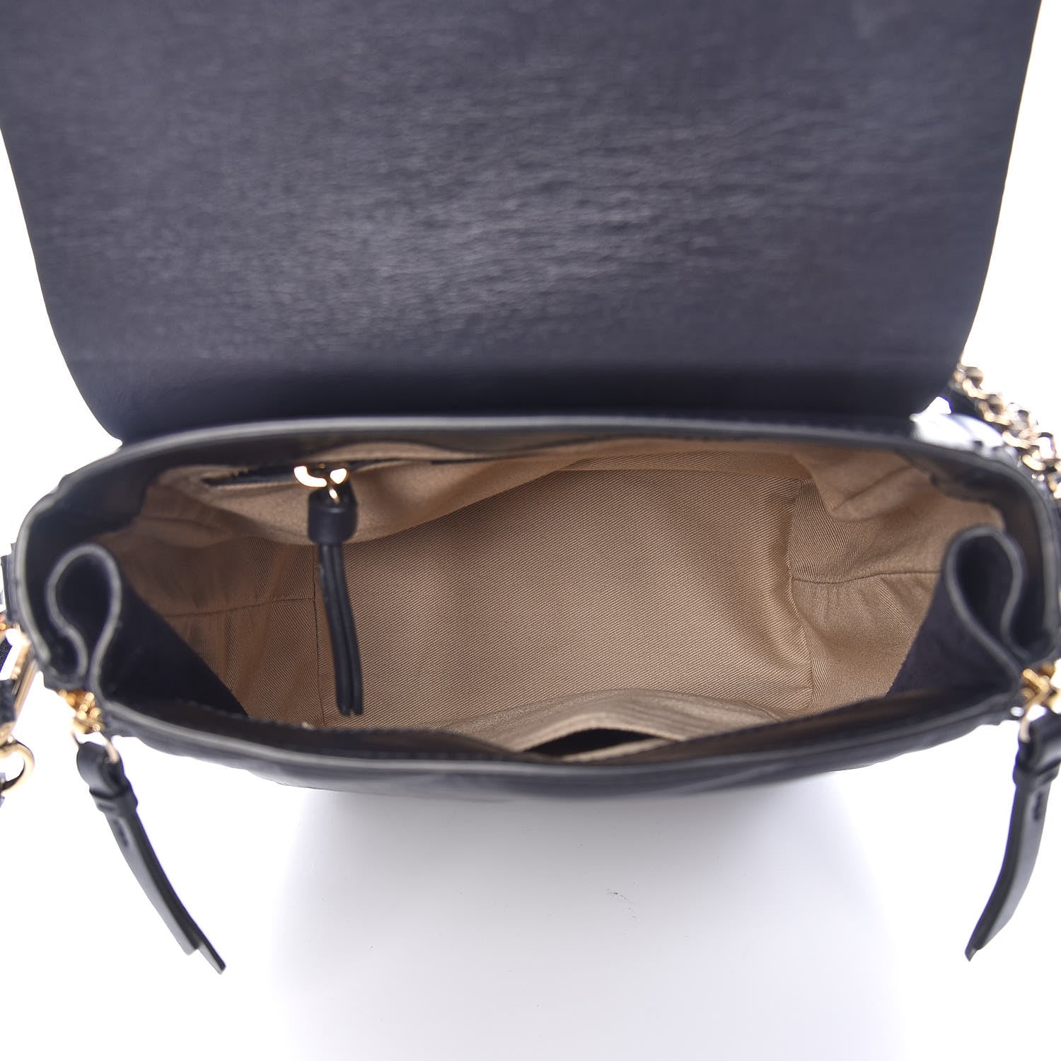 Chloe Calfskin Quilted Medium Faye Backpack Full Blue 6 of 12