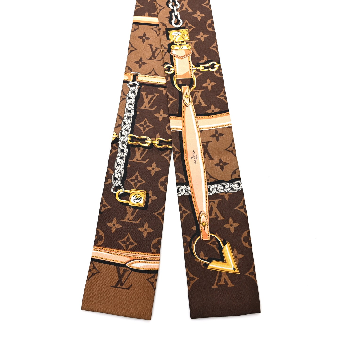 Silk Monogram Confidential Bandeau Brown