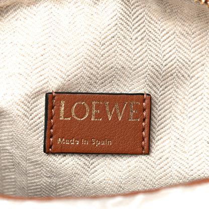 Loewe Jacquard Anagram Calfskin Small Cubi Bag Ecru Tan 7 of 10