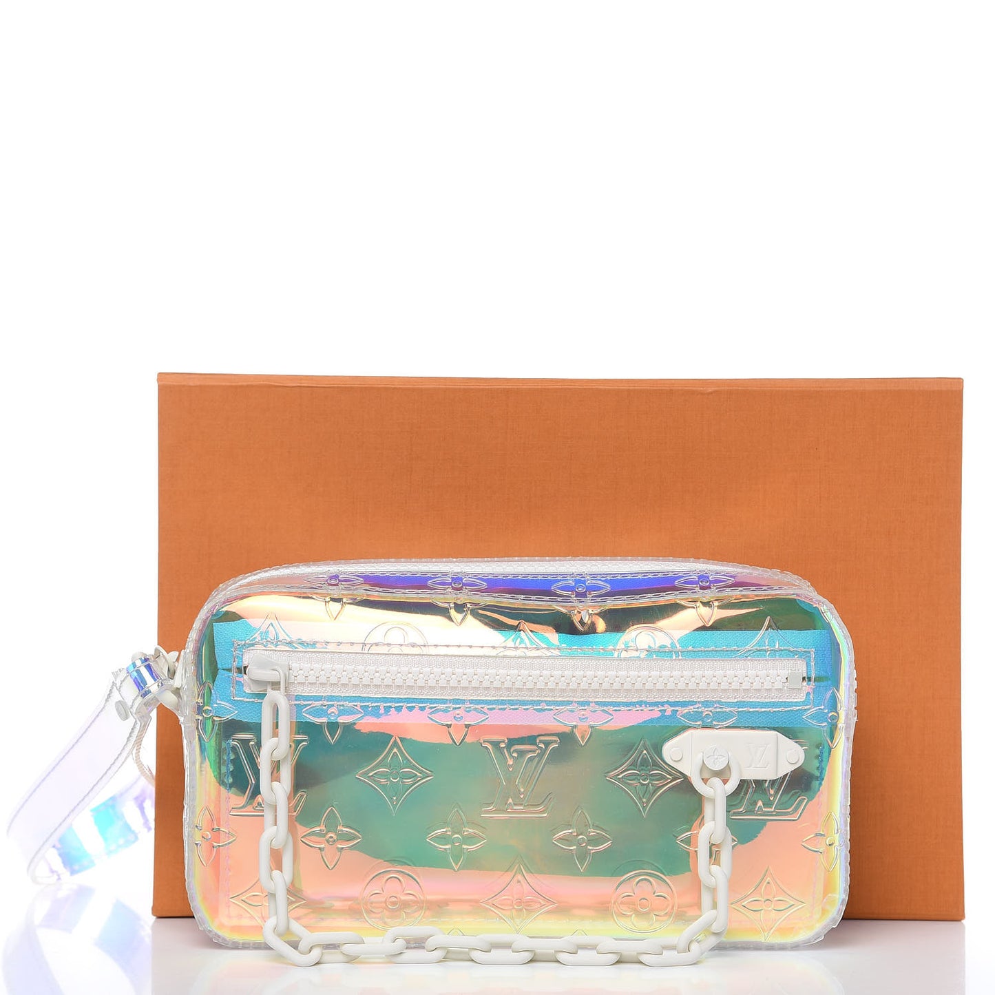 PVC Monogram Pochette Volga Iridescent Prism