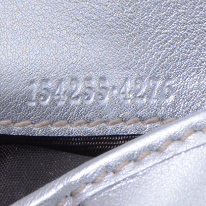 Gucci Guccissima D Ring Compact Wallet Metallic Silver 7 of 7