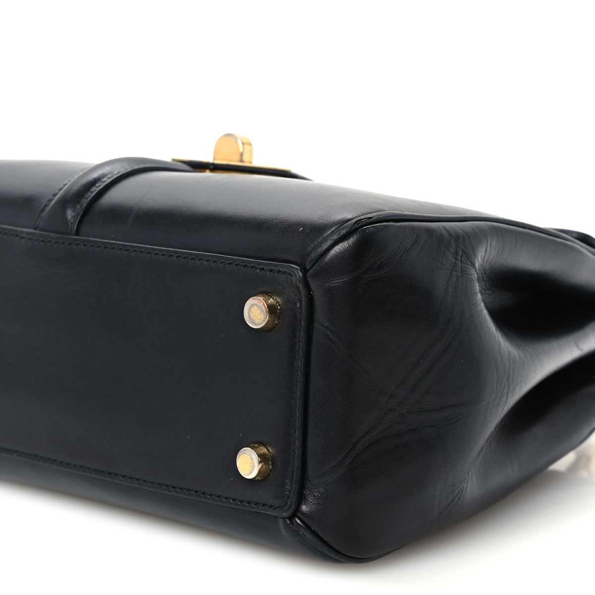 Celine Satinated Calfskin Small 16 Top Handle Bag Black 11 of 11