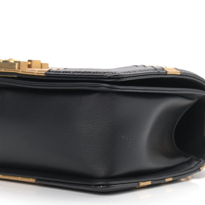 Chanel Crocodile Python Calfskin Embossed Medium Boy Flap Black Gold 8 of 8